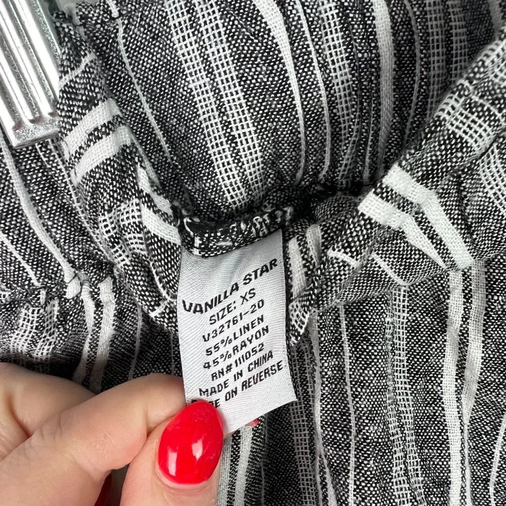 NWT Vanilla Star Striped Skirty Short High Rise Size XS X-Small NEW - Picture 13 of 13